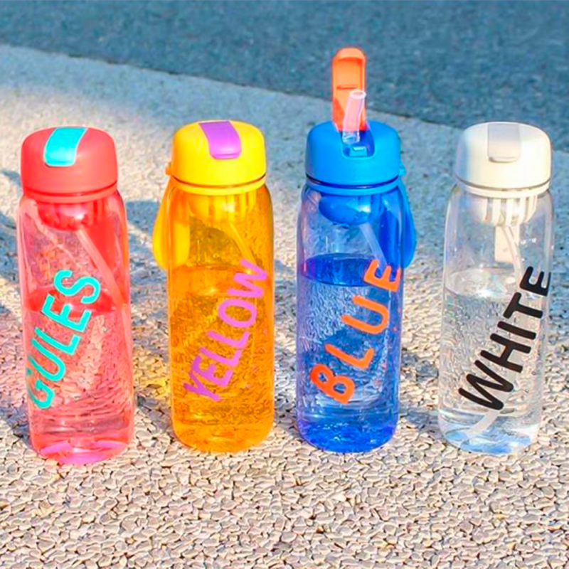Garrafa De Água Em Acrílico Transparente 430 ML