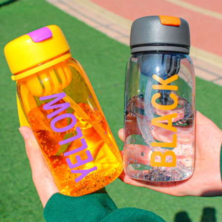 Garrafa De Água Em Acrílico Transparente 430 ML