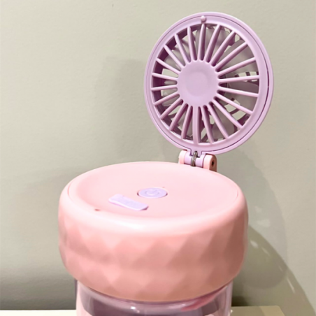 Copo Plástico Com Ventilador Portátil Infantil 390 ML
