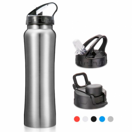 Garrafa De Água Inoxidável Para Esportes Caminhadas 750ml