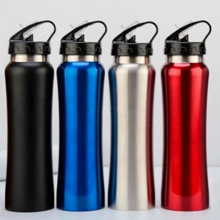Garrafa De Água Inoxidável Para Esportes Caminhadas 750ml