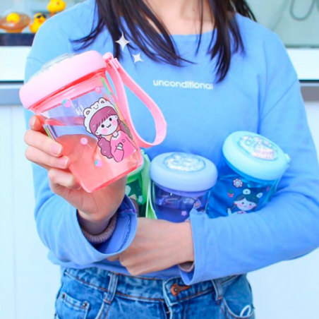 Copo Animando Com Alça Para Crianças 350ml Infantil