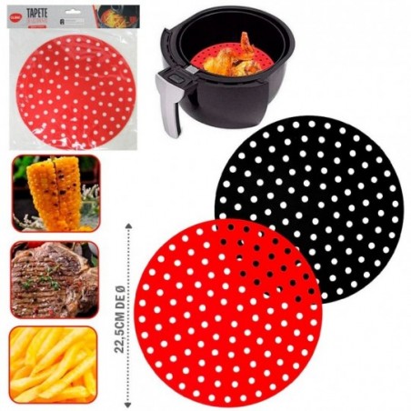 Forro Protetor Para Air Fryer Fritadeira 22,5 Cm De Silicone Tapete