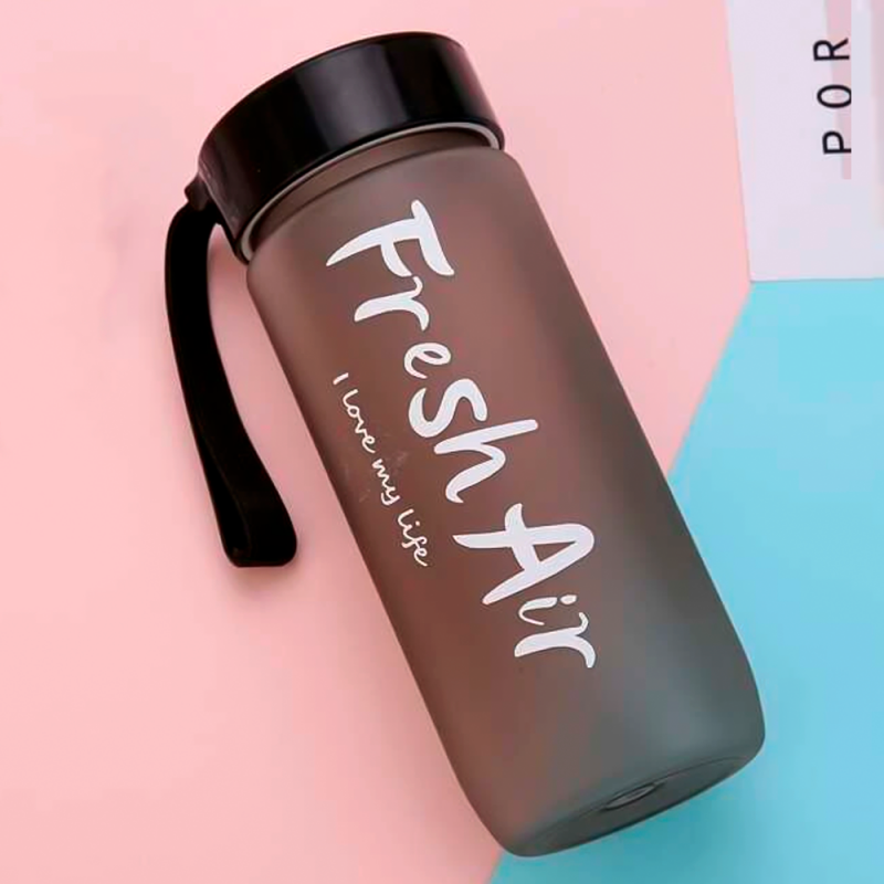 Garrafa Squeeze De Água Com Frases Esportiva 600 Ml