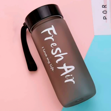 Garrafa Squeeze De Água Com Frases Esportiva 600 Ml