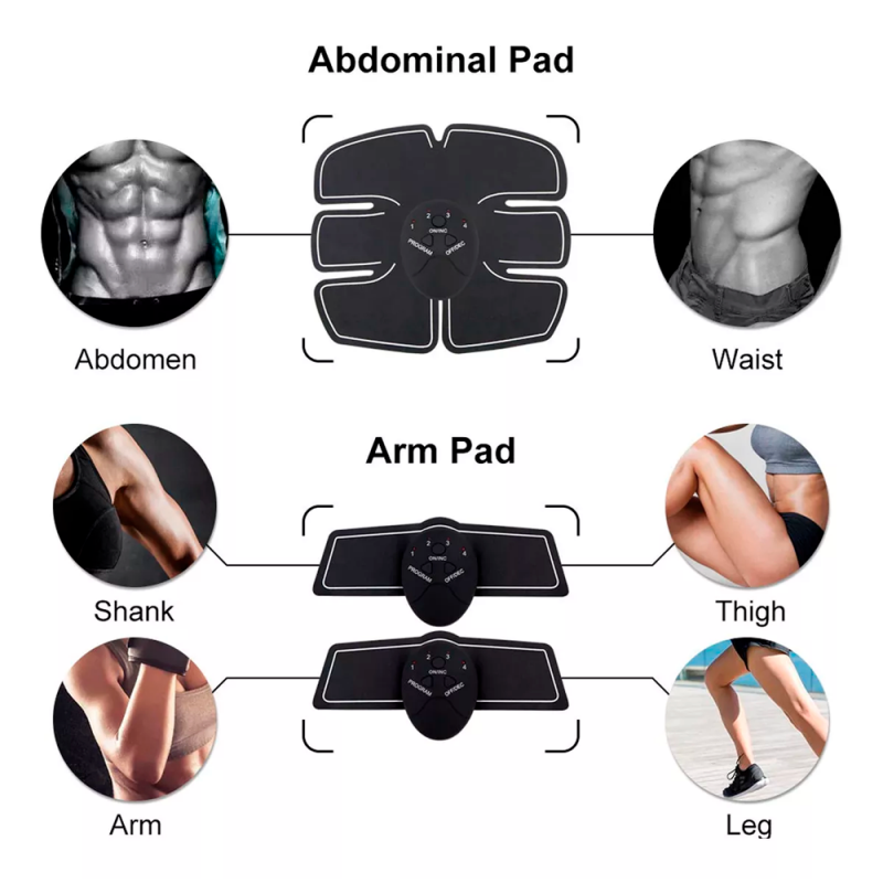 Aparelho Tonificador Muscular Abdominal 3 Em 1 Elétrico - Feira da Madrugada SP