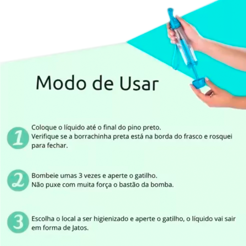 Mini Borrifador Pulverizador Portátil Água Manual