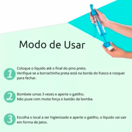 Mini Borrifador Pulverizador Portátil Água Manual