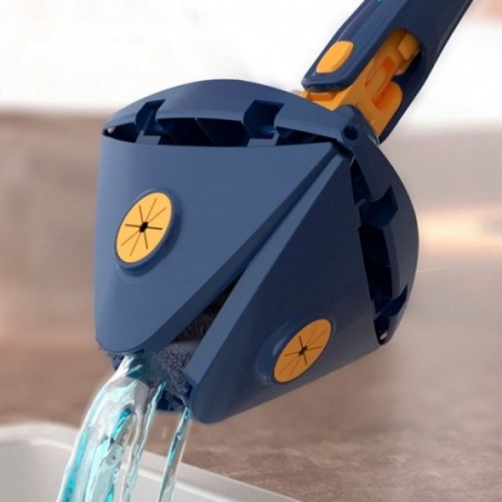Esfregão Mop De Limpeza Triangular Giratório De 360°