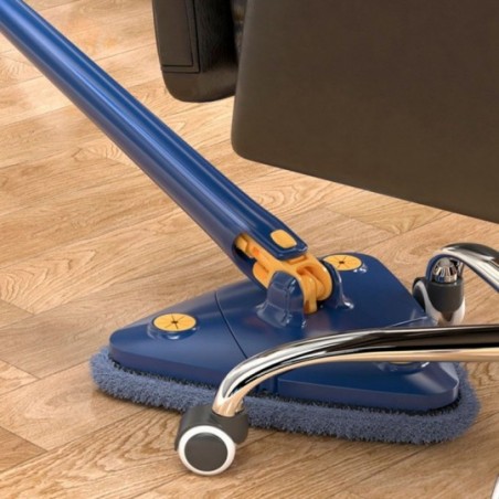 Esfregão Mop De Limpeza Triangular Giratório De 360°