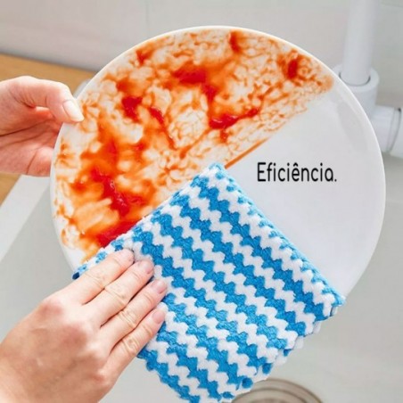 5 Flanelas Toalhas Microfibra Limpa Vidro Pano Multiuso