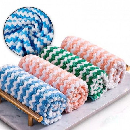 5 Flanelas Toalhas Microfibra Limpa Vidro Pano Multiuso