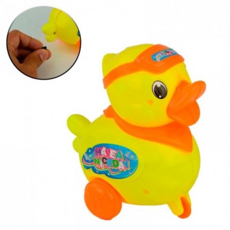 Patinho Infantil Movido A Corda Colorido