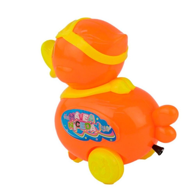 Patinho Infantil Movido A Corda Colorido