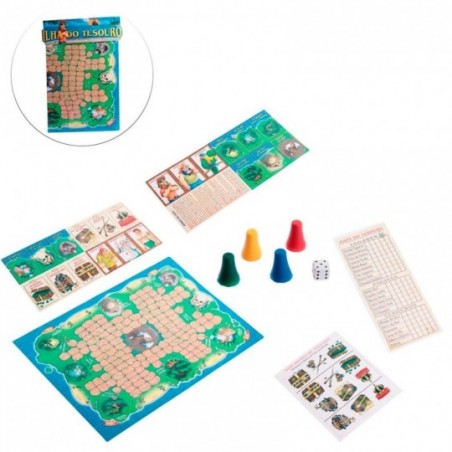 Jogo De Tabuleiro Ilha Do Tesouro 41 Peças Infantil No Atacado