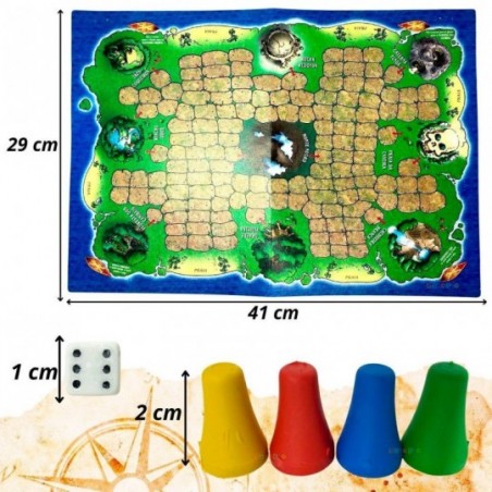 Jogo De Tabuleiro Ilha Do Tesouro 41 Peças Infantil No Atacado