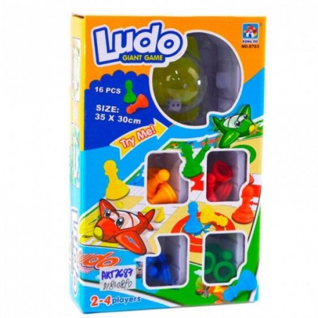 Jogo Ludo De Tabuleiro Pequeno 16 Peças Infantil