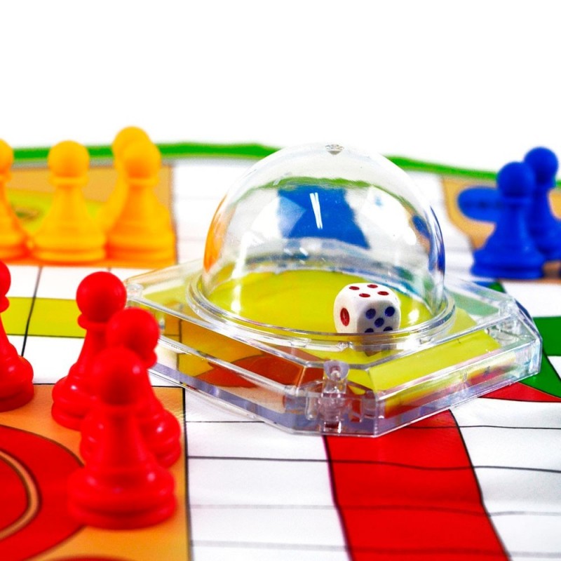 Jogo Ludo De Tabuleiro Pequeno 16 Peças Infantil