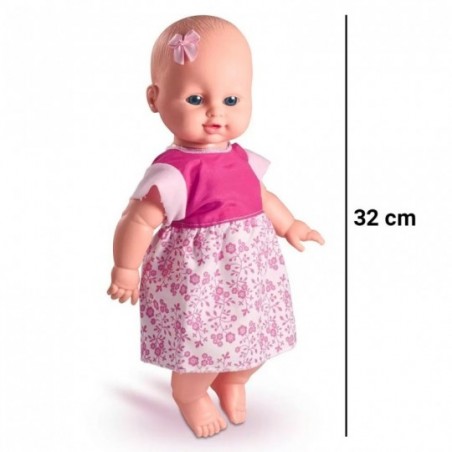 Boneca Bebê Yukinha 32 Cm Musical 3 Cantigas Nova Toys Infantil