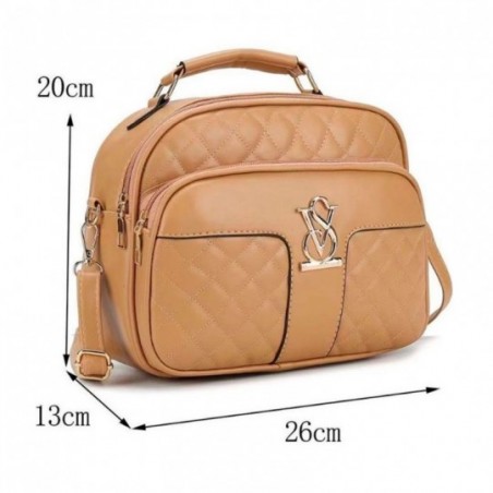 Bolsa Feminina De Mão Com Alça Transversal Duas Divisórias