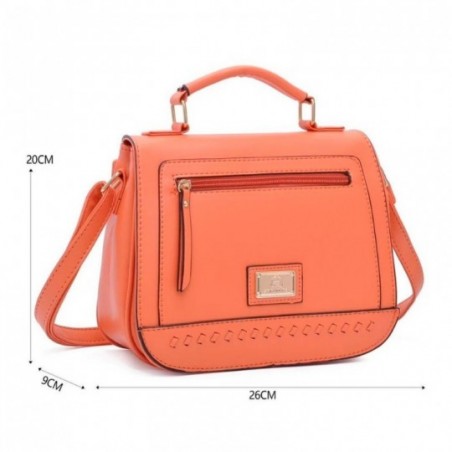 Bolsa Feminina De Mão Com Bolso Externo E Alça Transversal