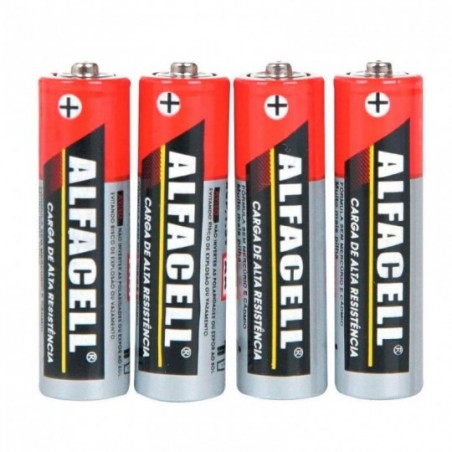 Pilha AA Com 10 Unidades Alfacell 1.5V Na Caixa