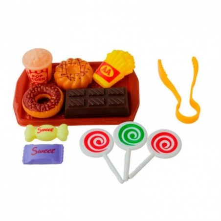 Kit Doces Comidinhas De Brinquedo Infantil 12 Peças