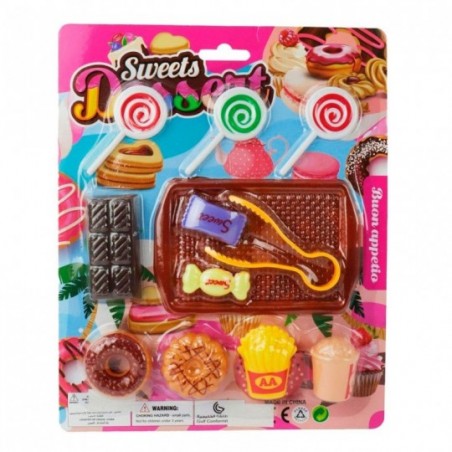 Kit Doces Comidinhas De Brinquedo Infantil 12 Peças