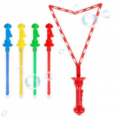 Bolha De Sabão 44 Cm Bastão Retrátil Colorido Grande