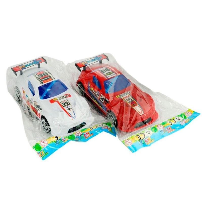 Carrinho De Corrida Movido à Corda Plástico Colorido Brinquedo