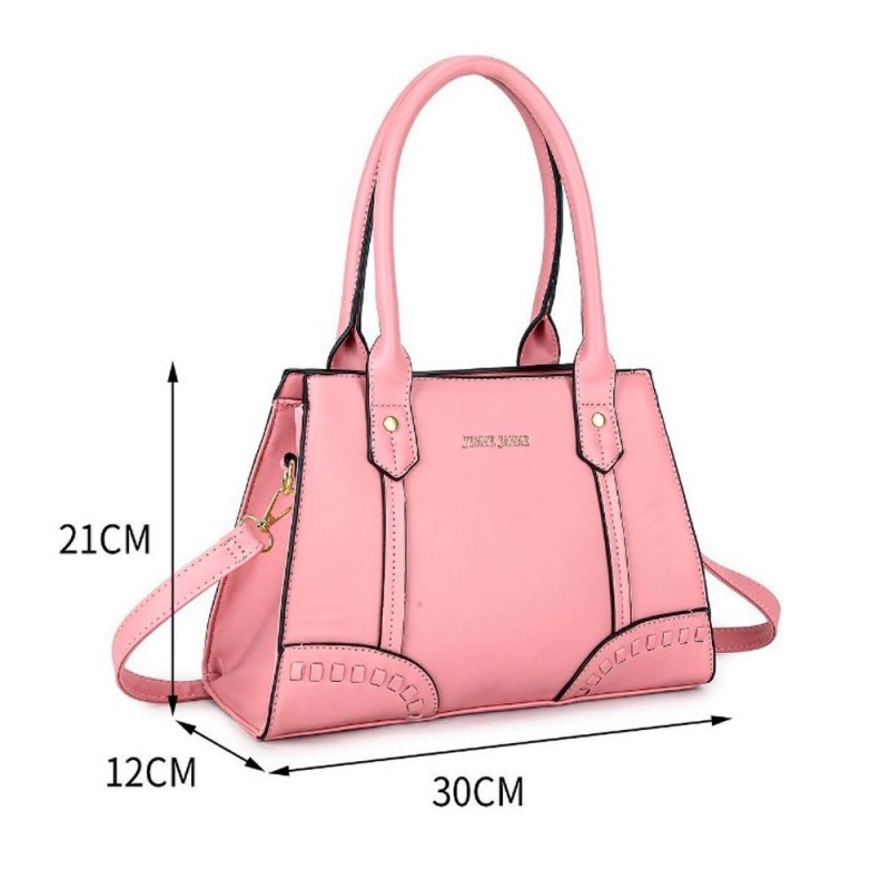 Bolsa Feminina De Ombro Alto Relevo Tressê Alça Dupla