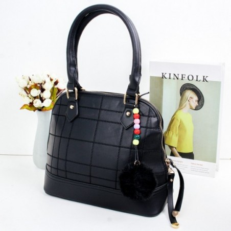 Bolsa Feminina De Ombro Estilosa Com Detalhes Dourados