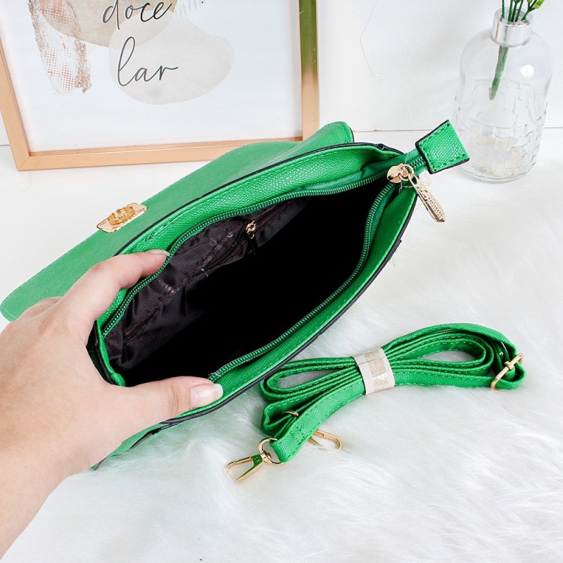 Bolsa Quadrada Transversal Feminina Estruturada Média