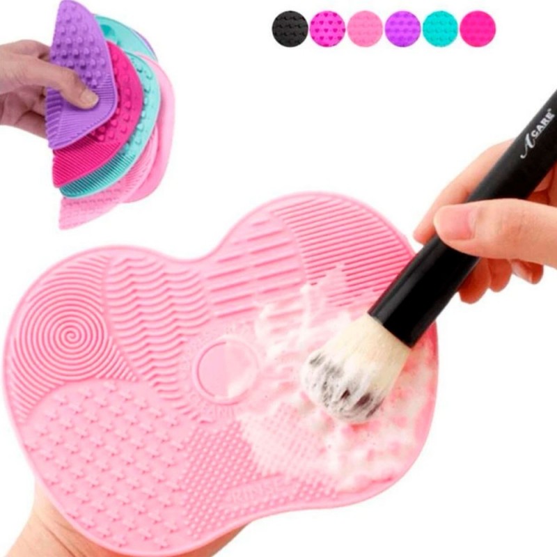 Tapete De Silicone Para Limpeza De Pincéis Maquiagem