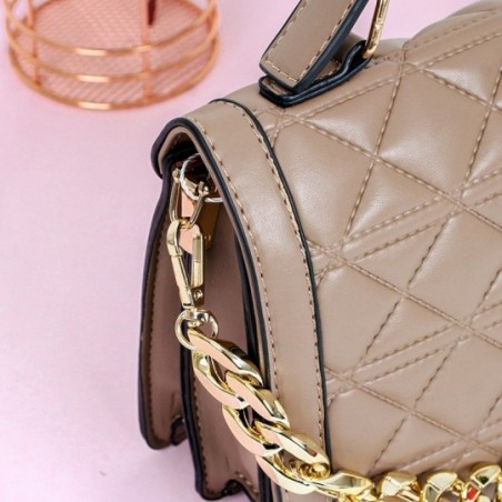 Bolsa De Luxo Em Matelassê Feminina Com Alça De Mão Corrente