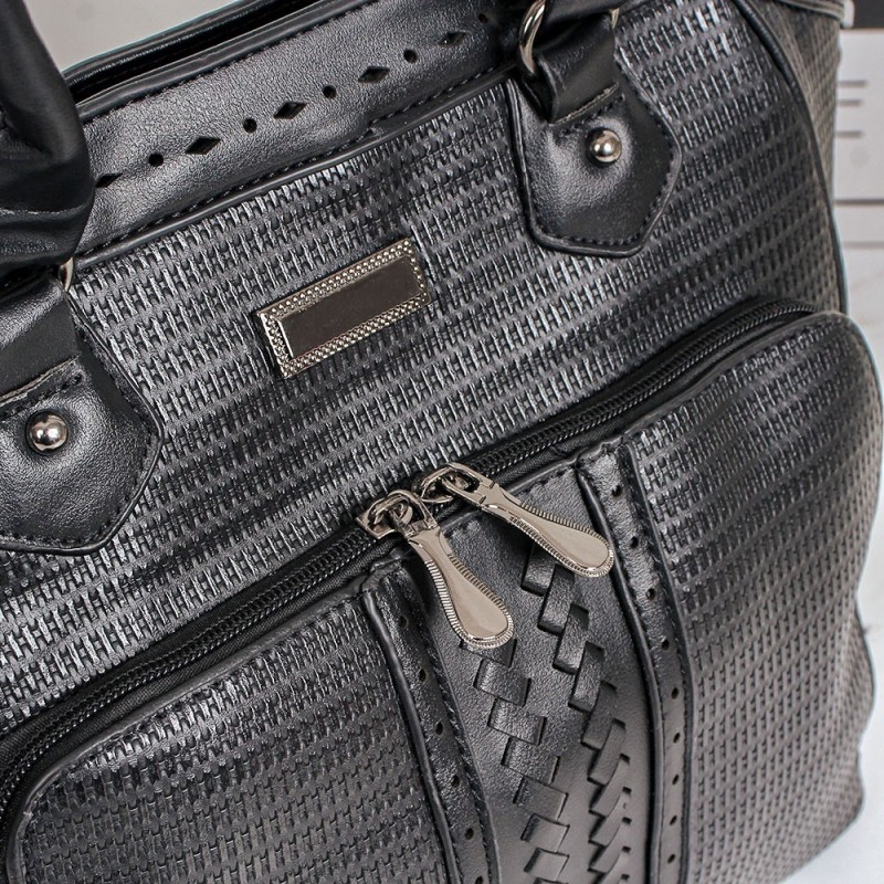 Bolsa De Ombro Grande Feminina Em Alto Relevo E Tressê