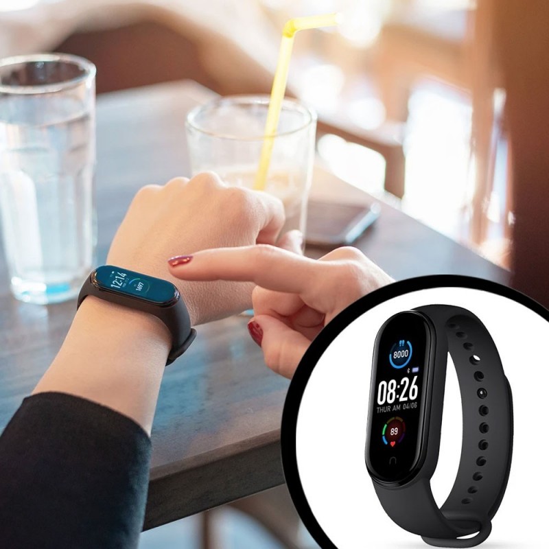 Relógio Smartband Carregador Magnético Bluetooth 5.0 M5