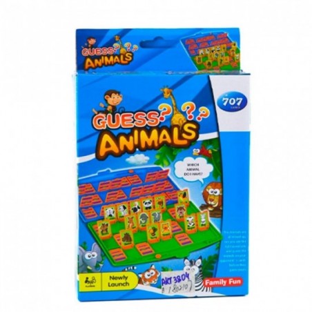 Jogo Qual É O Animal Cara A Cara Tabuleiro Infantil Brinquedo
