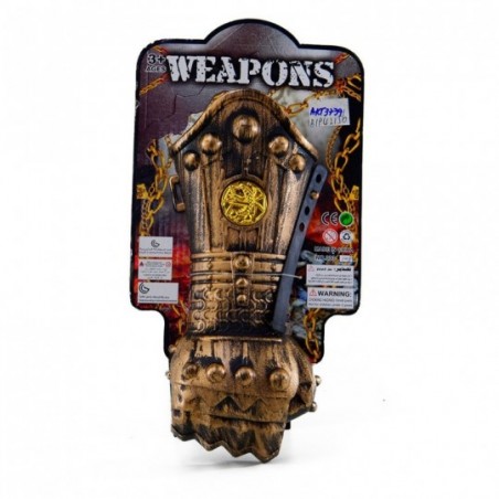 Bracelete Armadura De Brinquedo Plástico Bronze Infantil