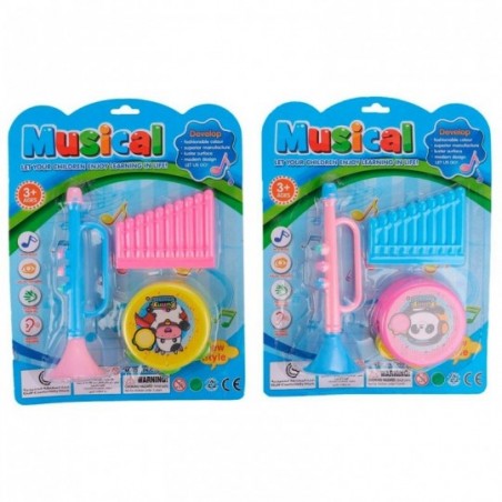 Kit Musical Infantil Instrumentos De Brinquedo 3 Peças Infantil