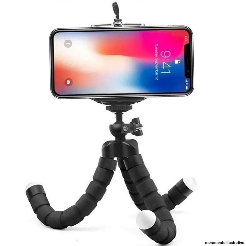 Tripé Portátil Flexível Articulado Para Celular Câmera Ecooda