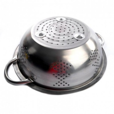 Escorredor De Macarrão Massas Em Inox 23 Cm