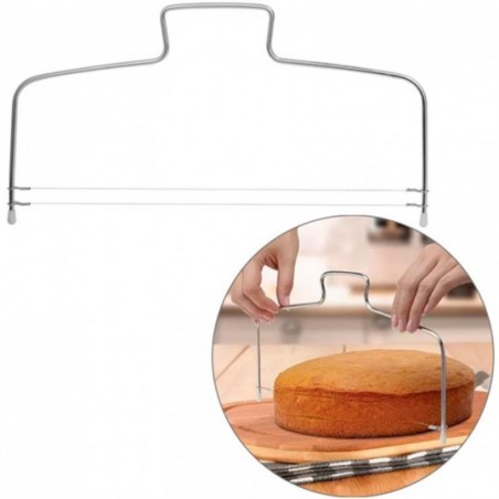 Cortador Fatiador De Bolo Ajustável Em Inox 31,5 Cm