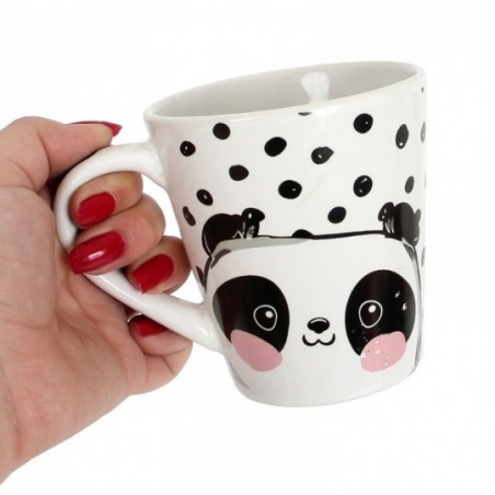 Caneca De Porcelana Decorada Cônica 300 ML Fratelli