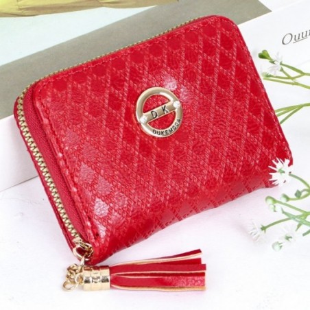 Carteira Feminina Com Tassel Textura Em Alto Relevo Social