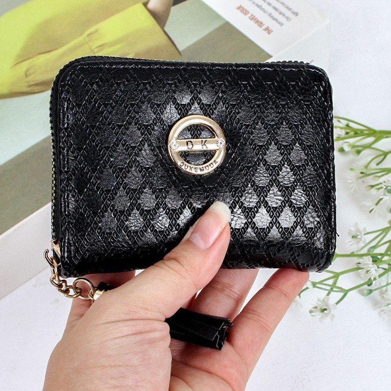 Carteira Feminina Com Tassel Textura Em Alto Relevo Social