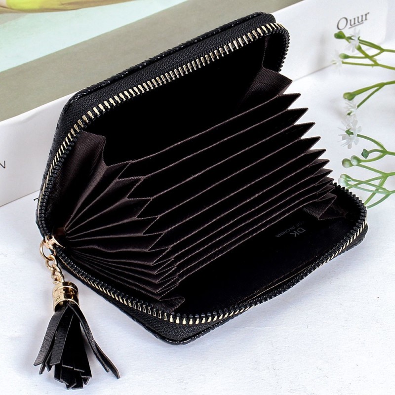 Carteira Feminina Com Tassel Textura Em Alto Relevo Social