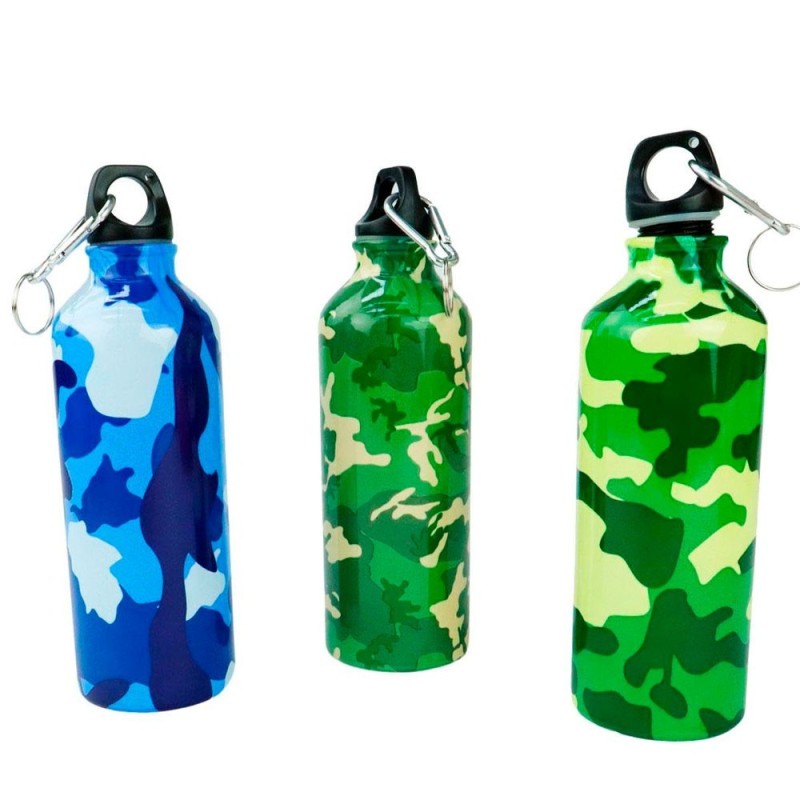 Garrafa Weeze Camuflada Squeeze De Aluminino C/ Mosquetão 500 Ml
