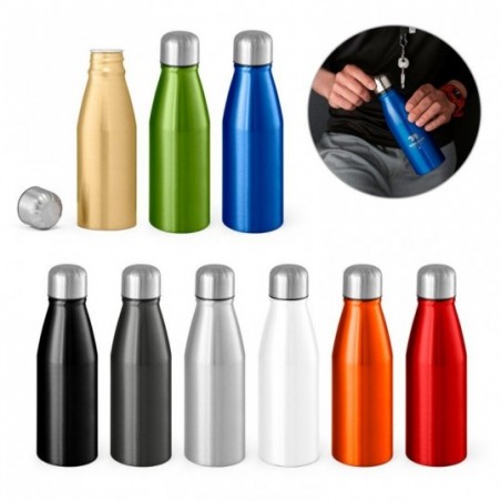 Garrafa Weeze De Alumínio Squeeze Colorida 500 ML Com Tampa