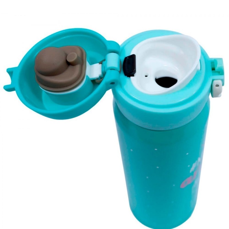 Garrafa Squeeze Tema Mãe Alumínio Com Botão E Trava 450 ML